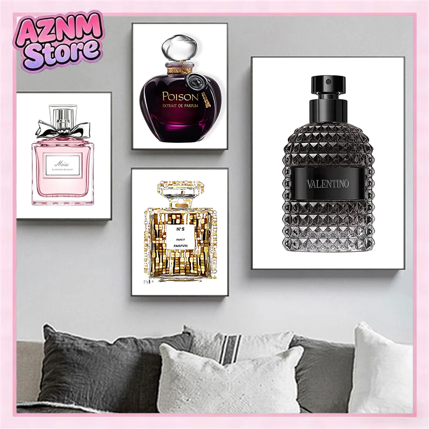 Home Fragrance Bottle - لوحة فنية جدارية بدون إطار بتصميم