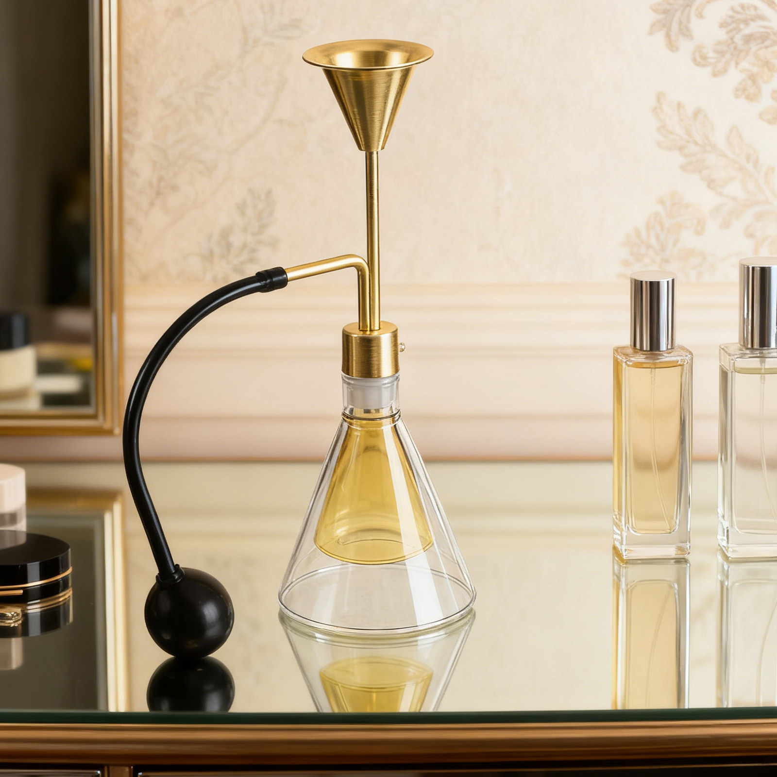 Home Fragrances - زجاجة عطر زجاجية مزدوجة الجدار للزيوت