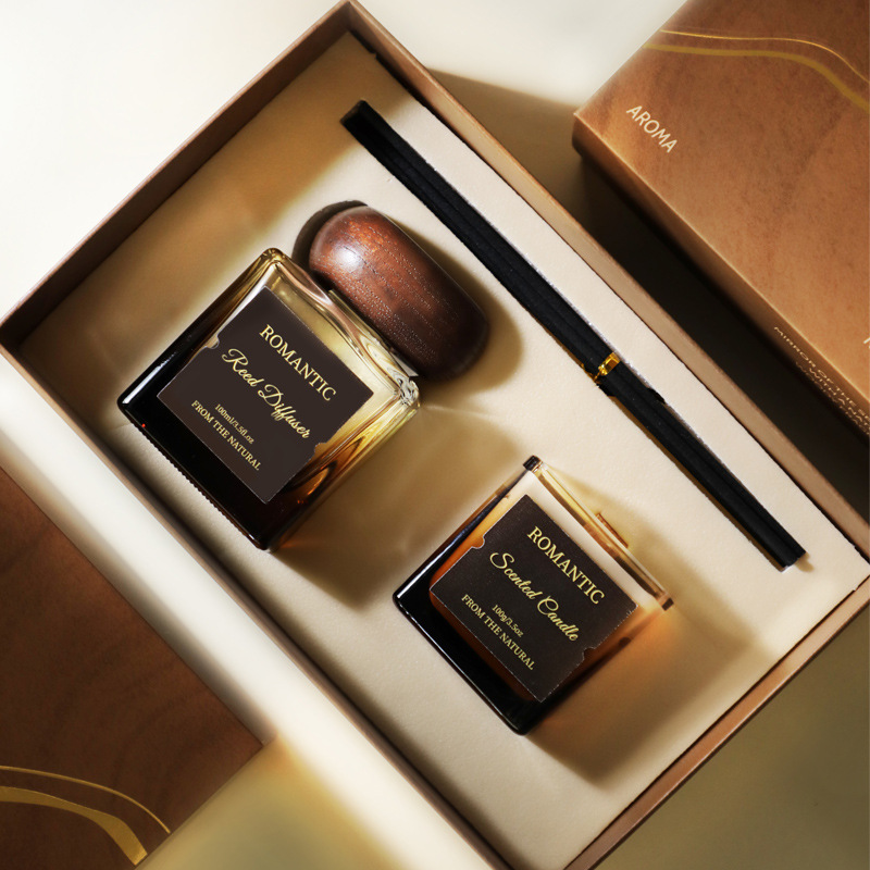 Home Fragrance Gift Set - صندوق هدايا للعلاج بالروائح بدون نار،