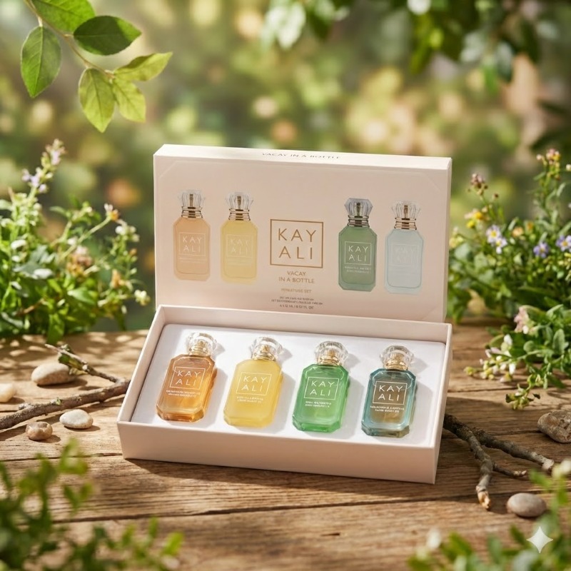 Home Fragrance Vanilla Musk - مجموعة عطور كايالي للجنسين 4*10 مل،
