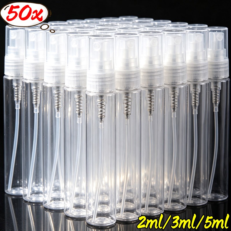 Perfume Atomizer Travel - 50/10 قطعة زجاجة رذاذ عطر صغيرة