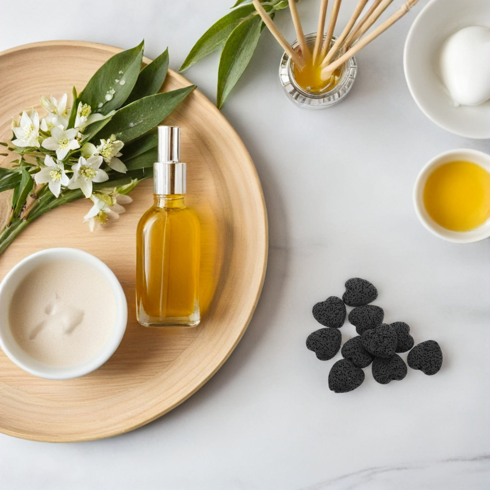 20 قطعة من أحجار اللّافا على ش - مراجعة Home Fragrances وسعره