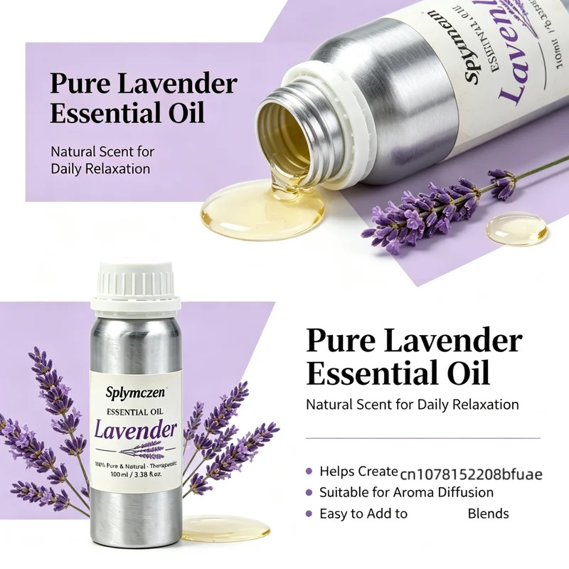 زيت عطري طبيعي نقي من اللافندر - مراجعة Home Fragrance Natural وسعره