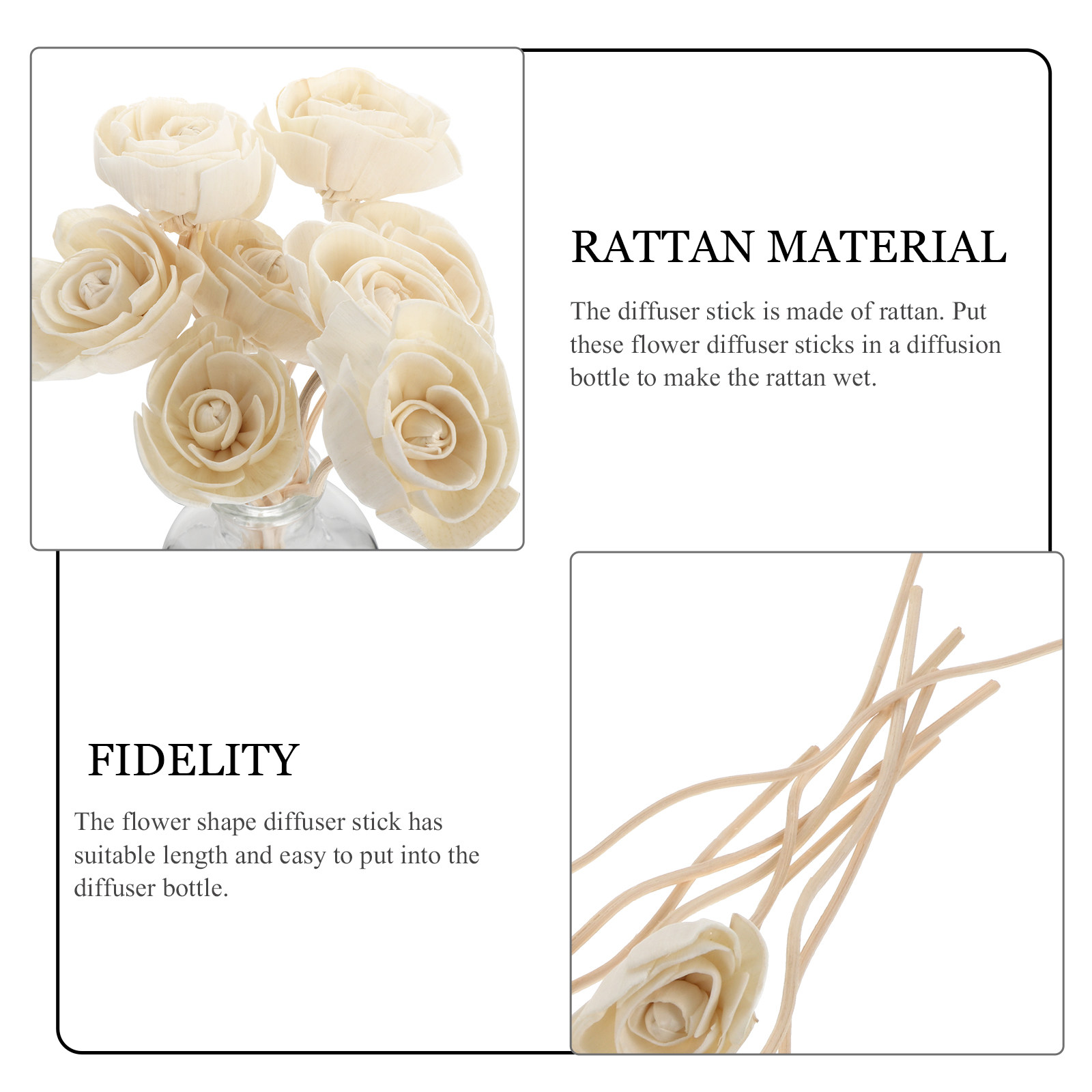 8 قطع من أعواد التوزيع الخشبية - مراجعة Home Fragrance Natural وسعره