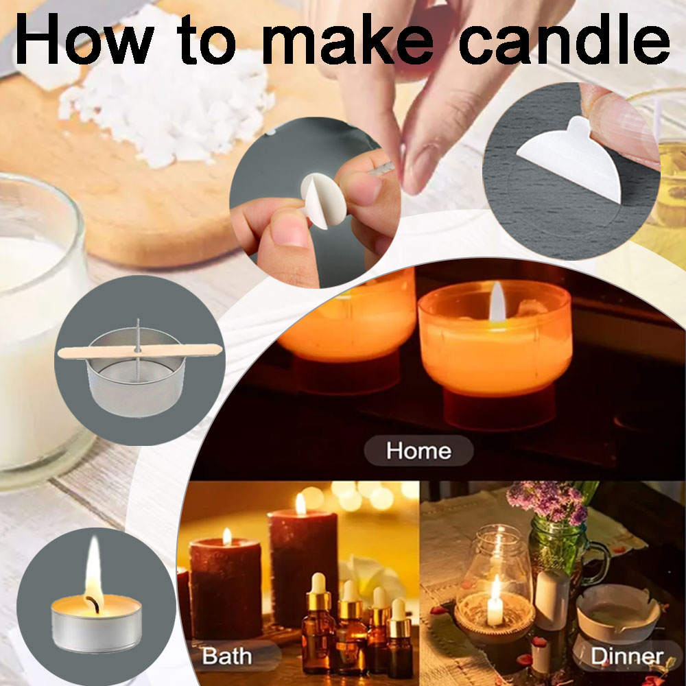 55 قطعة شمعة زهرة الفتيل الخشب - مراجعة Home Fragrance Brands وسعره