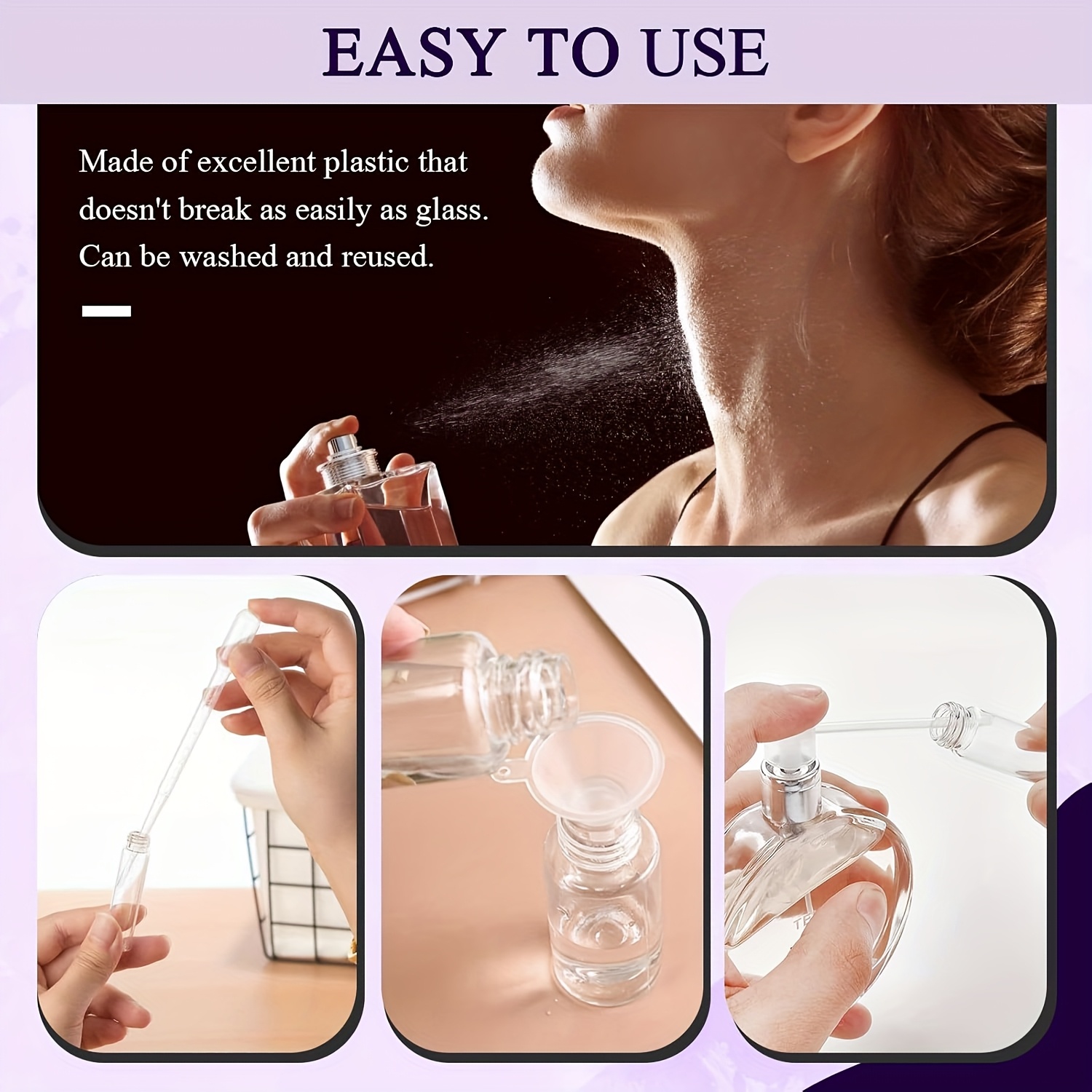 مجموعة إعادة تعبئة العطور المك - مراجعة Perfume Atomizer Travel وسعره