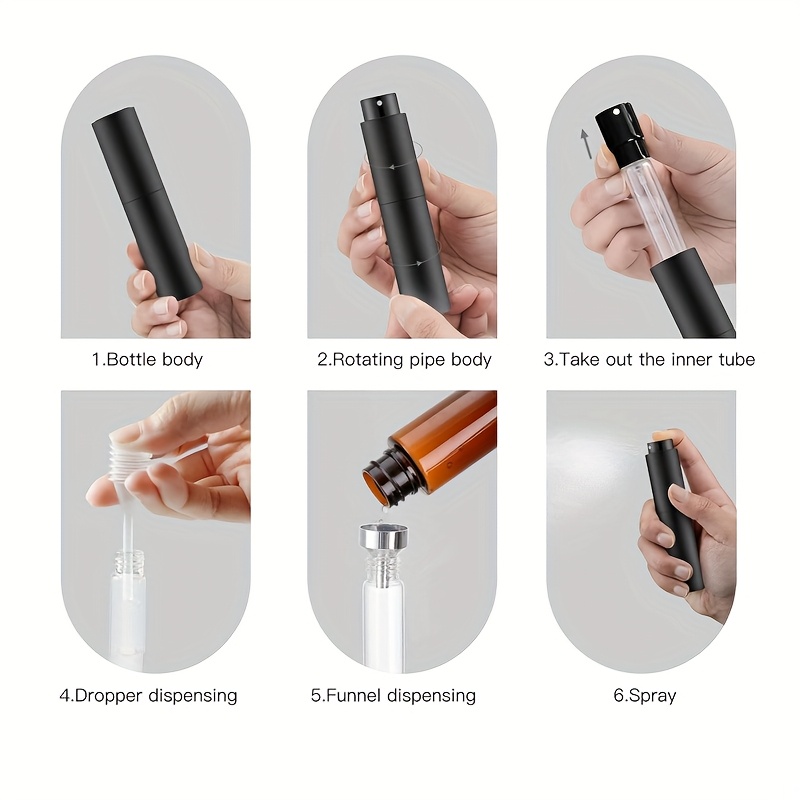 مجموعة من 3 زجاجات عطر سعة 10  - مراجعة Perfume Atomizer Travel وسعره